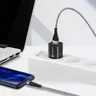 EverActive CBB-1MG 100cm USB braided cable with support for fast charging up to 2.4A gray