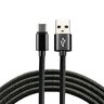 USB braided cable - USB-C / Type-C everActive CBB-0.3CB 30cm with support for fast charging up to 3A black