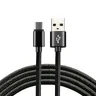 Cable braided cable USB - USB-C / Type-C everActive CBB-1CB 100cm with support for fast charging up to 3A black