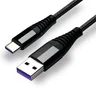 EverActive CBB-1CHB Braided Cable USB - USB-C / Type-C 100cm with support for fast charging up to 5A black