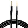 Silicone cable audio AUX plug - jack 3.5 mm stereo 150cm everActive CBS-1.5JB black