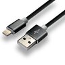 USB Silicone Cable - Lightning iPhone everActive CBS-1.5IB 150cm with support for fast charging up to 2.4A black