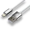 Silicone cable USB - Lightning / iPhone everActive CBS-1IW 100cm with support for fast charging up to 2.4A white