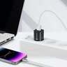 USB Silicone Cable-Lightning/iPhone everActive CBS-1IW 100cm with support for fast charging up to 2, 4A White