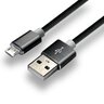 SILICONE USB cable - micro USB everActive CBS-1.5MB 150cm with support for fast charging up to 2.4A black