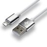 USB silicone cable - micro USB everActive CBS-1.5MW 150cm with support for fast charging up to 2.4A white