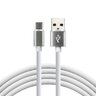 Silicone Cable USB-USB-C/Type-C everActive CBS-1CW 100cm with support for fast charging up to 3A white