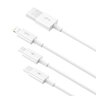 3in1 USB to USB-C, Lightning, micro USB 150cm Baseus CAMLTYS-02 to 3.5A cable