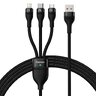 3in1 USB - USB-C, micro USB, Lightning 120cm Baseus CASS030001 cable