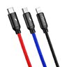 3-in-1 USB cable - USB-C, Lightning, micro USB 120cm Baseus CAMLT-BSY01 to 3.5A