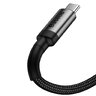 Cable CABLE USB-C PD 3.1 Gen2 100cm Baseus Cafule CATKLF-SG1 5A 100W High-Speed Data Transmission 10Gbps 4K