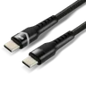 Cable 100cm USB-C PD RGB LED cable everActive CBB-1PDR Power Delivery 2.0 with support for fast charging 3A/20V 60W