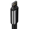 Cable USB - Lightning / iPhone 100cm Baseus Tungsten Gold CALWJ-01 with 2.4A fast charging support