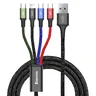 Cable USB cable 4in1 - 2x USB-C, Lightning, micro USB 120cm Baseus Rapid CA1T4-B01 to 3.5A