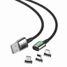 3in1 USB cable - USB-C, Lightning, micro USB magnetic 200cm Baseus Zinc TZCAXC-B01 Quick Charge up to 2A