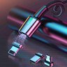 3in1 USB cable - USB-C, Lightning, micro USB magnetic 200cm Baseus Zinc TZCAXC-B01 Quick Charge up to 2A