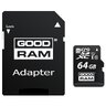 GOODRAM microSDXC Memory Card 64GB Class 10 UHS-I + SD Adapter