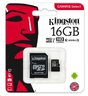 Kingston Canvas Select microSDHC 16GB class 10 UHS-I U1-80MB/s + SD Adapter