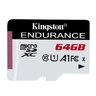 Kingston High Endurance microSDXC memory card 64GB 95MB/s dedicated for surveillance