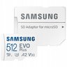 Samsung EVO PLUS microSDXC 512GB UHS-I U3 A2 V30 class 10 memory card + adapter for SD