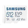 Samsung EVO PLUS microSDXC 512GB UHS-I U3 A2 V30 class 10 memory card + adapter for SD