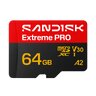 Carte mémoire SanDisk microSD / microSDXC 64 Go Extreme PRO 200 Mo/s / 90 Mo/s UHS-I U3 V30 A2