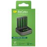 Battery charger Ni-MH R03/R6 GP ReCyko M451 + Docking Station D451 + 4 x AA/R6 GP ReCyko 2700 Series 2600mAh