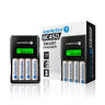 SET everActive NC-450 Black Edition Ni-MH Battery Charger + 4x everActive R6/AA Ni-MH 2000 mAh Rechargeable Batteries