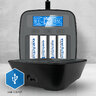 everActive professional USB-C Ni-MH battery charger NC-1000M v2