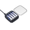 Charger for R03 / AAA and R6 / AA Li-ion 1.5V / NiMH Xtar ET4S batteries