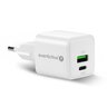 everActive GaN SC-330Q wall charger with USB QC3.0 and USB-C PD 20W socket