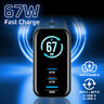 everActive GaN LCD SC-670Q PRO Netzladegerät mit USB-Anschluss und 2x USB-C PD PPS QC4+ 67W everActive GaN LCD SC-670Q PRO Netzladegerät mit USB-Anschluss und 2x USB-C PD PPS QC4+ 67W