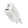 everActive GaN SC-650Q wall charger with USB port and 2x USB-C PD PPS QC4+ 65W