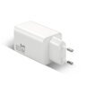 everActive GaN SC-655Q wall charger with USB socket and 2x USB-C PD PPS QC4+ 65W