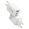 everActive GaN SC-655Q wall charger with USB socket and 2x USB-C PD PPS QC4+ 65W