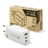 everActive GaN SC-655Q wall charger with USB socket and 2x USB-C PD PPS QC4+ 65W