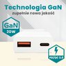 everActive GaN SUPER SLIM SC-340Q wall charger with USB QC3.0 and USB-C PD 20W socket