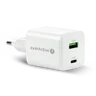 everActive GaN SC-450Q wall charger with USB socket and USB-C PD PPS QC4+ 45W
