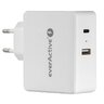 everActive SC-600Q wall charger with QC3.0 USB port and 63W USB-C PD port