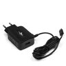 eXtreme Micro USB Network charger + USB 2 socket, 1A Samsung/Nokia/LG NTC21MU