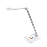 12W Platinet PDLQ60 LED desk lamp with color-changing base and 6W USB charger