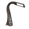 7W Platinet PDLU2BR LED desk lamp with clock and thermometer