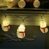 Snowman lights BAT modee 1,35m WARM 10LED ML-C1012