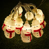 Snowman lights BAT modee 1,35m WARM 10LED ML-C1012