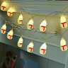 Snowman lights BAT modee 1,35m WARM 10LED ML-C1012