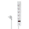 DPM protective strip with circuit breaker - 5 sockets 5M white