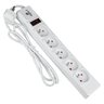 DPM protective strip with switch - 5 outlets 3M white