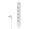 DPM protective strip with switch - 5 AC sockets, 1x USB-A, 1x USB-C 1.5M white