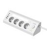 Regleta MORRE M411 – 4 enchufes AC, 2xUSB-C 15W, 2xUSB-A 12W, 2m
