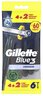 Gillette Blue 3 Smooth 4 + 2pcs